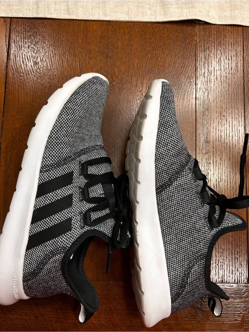 Adidas Gray and Black Knit Sneakers - Picture 3 of 4